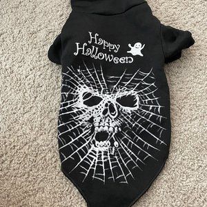 3/$15.00 New Dog Halloween Skull Hoodie Sweater L